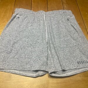 NOBULL Heathered Gray Athletic Training Shorts Size XL Performance Stretch 7”